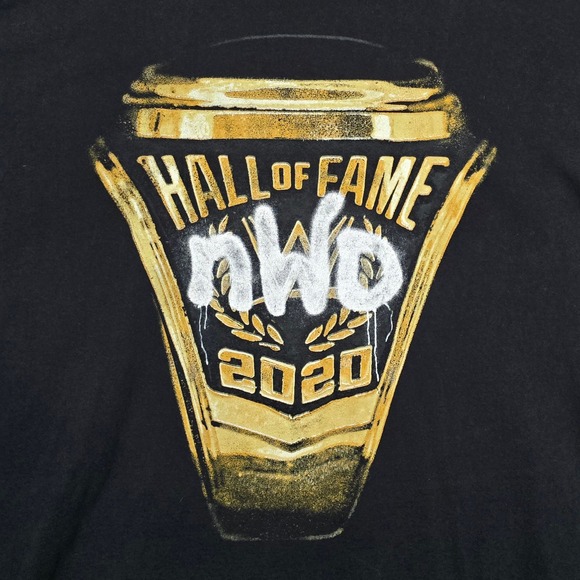 WWE NWO Hall of Fame 2020 Black T Shirt Men's XXL Authentic - Picture 3 of 4